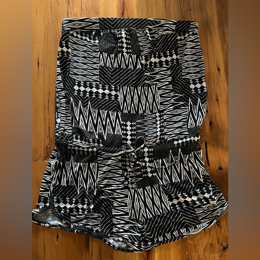 Black and White Romper
